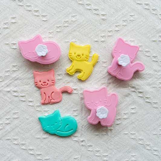 Kitty Cat Playdough Stampers