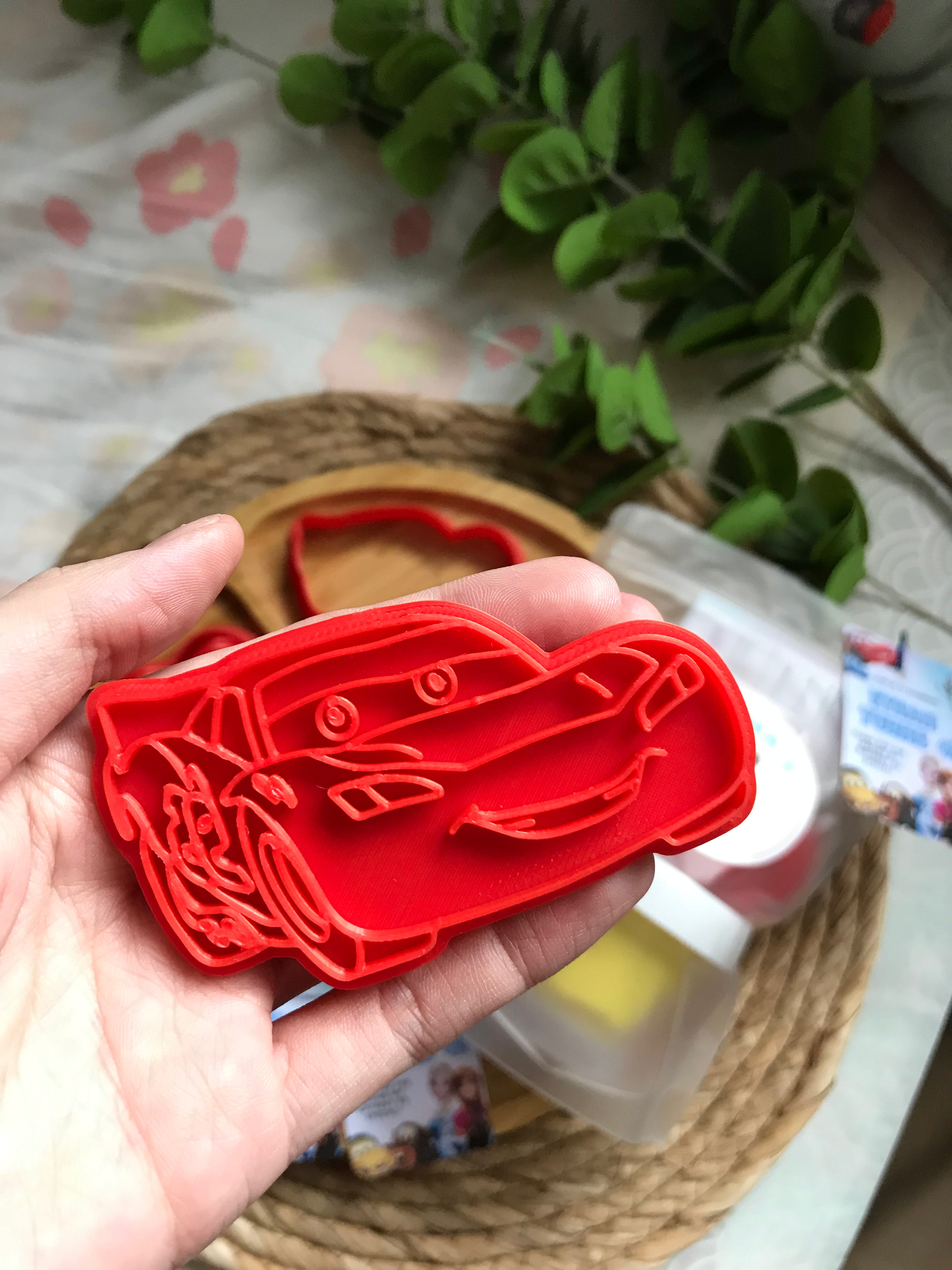 Lightning McQueen playdough cutter