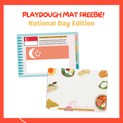 National Day Printable -  National Day Themed Playdough Mats  [Free download]