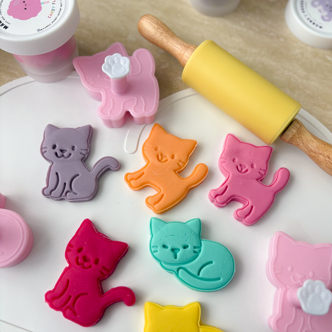 Kitty Cat Playdough Stampers