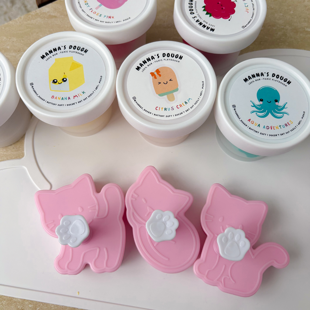 Kitty Cat Playdough Stampers