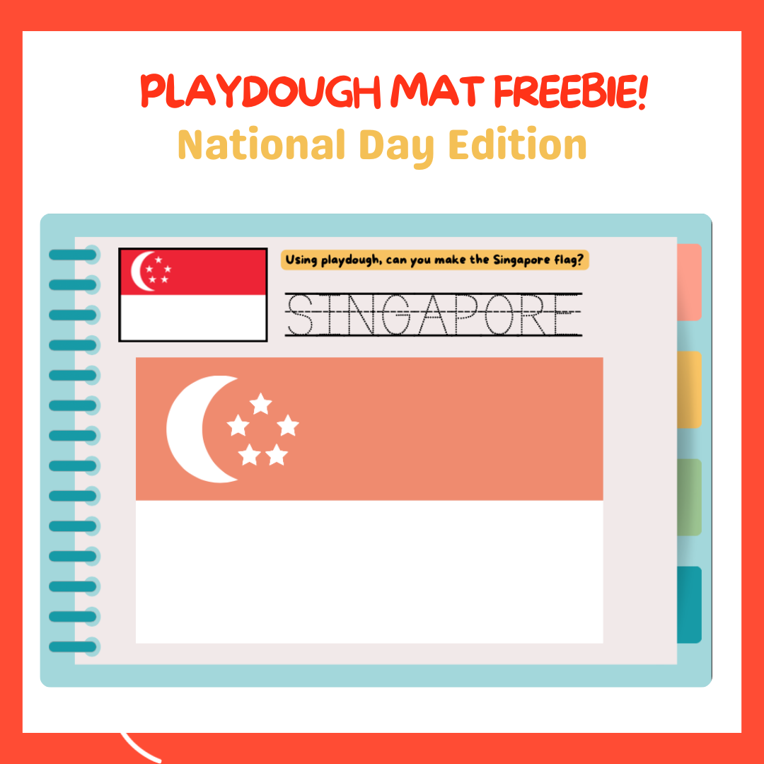 National Day Printable -  National Day Themed Playdough Mats  [Free download]