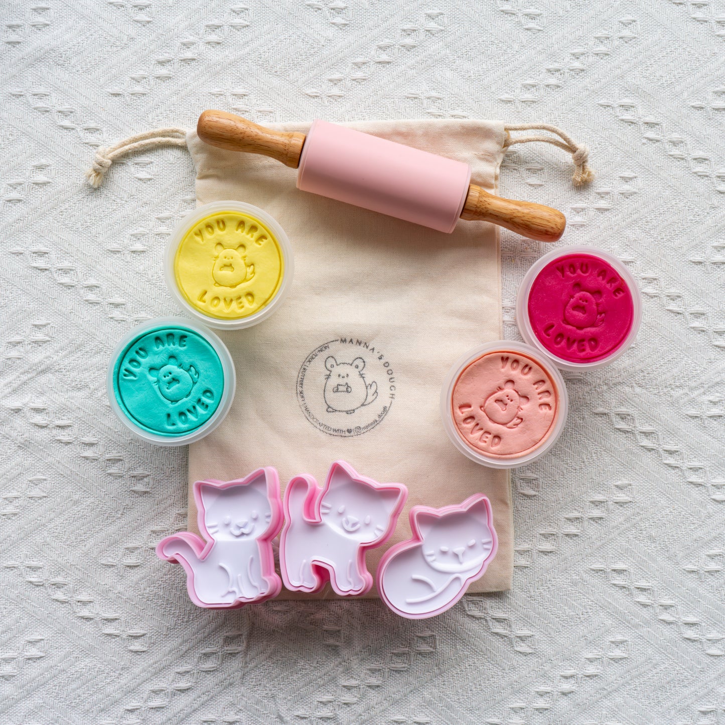 Kitty Cat Playdough Stampers