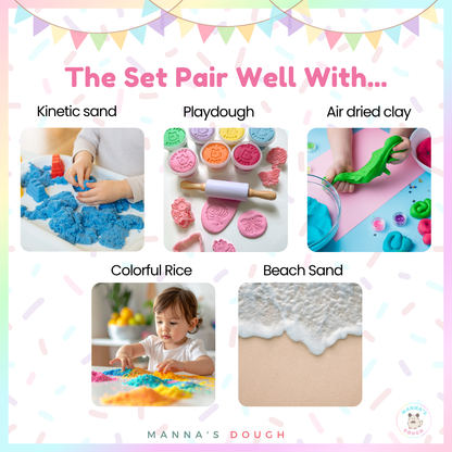 Pastel Ice Cream Cone Set