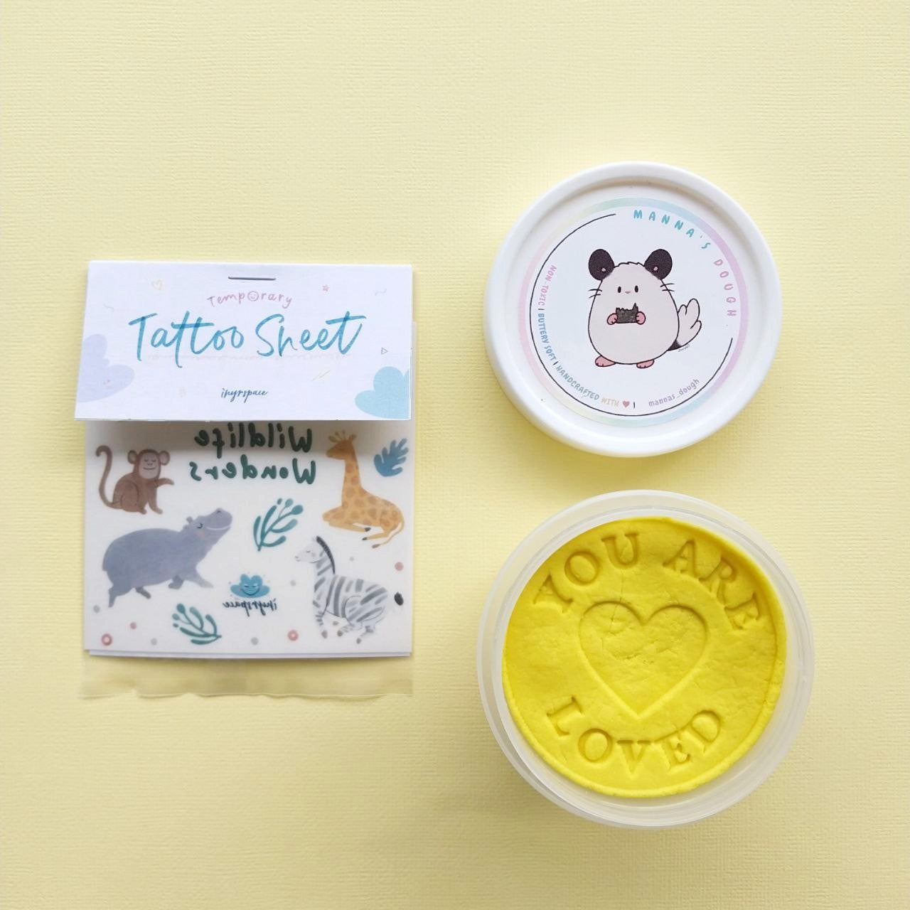 Wild Safari Party Pack (Bundle A - tattoo + playdough)