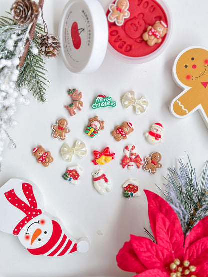 Happy Holidays Playdough Charms