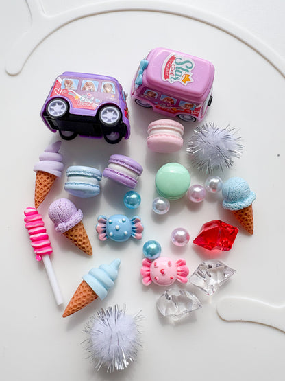 Ice Cream Truck Dough Charm Set
