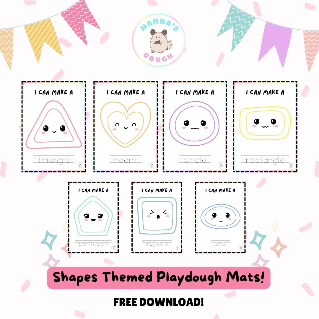 Fun Shapes- Playdough Mat [Free download]