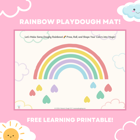 Colorful Rainbow - Playdough Mat [Free download]